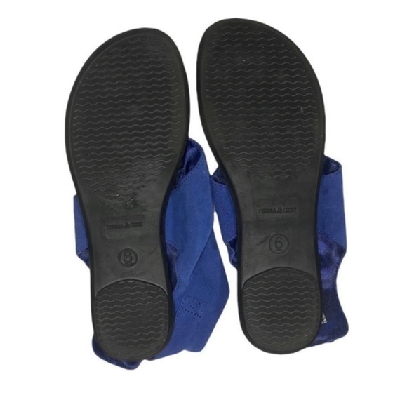 Deena & Ozzy x Urban Outfitters Hayat Suede Gladiator Sandals in Blue - Picture 5 of 6